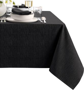 Elrene Continental Solid Texture Water & Stain Resistant Tablecloth