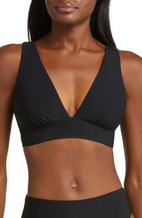 Bondi Born Amelia Longline Bikini Top in Black at Nordstrom Rack, Size Small