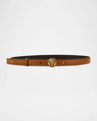 Versace Medusa Leather Belt