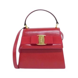 Ferragamo Pre-owned Handbags, female, Red, Size: ONE SIZE Pre-owned Handbag