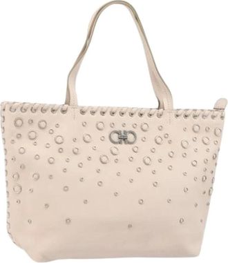 Ferragamo Pre-owned Tote Bags, female, Pink, Size: ONE SIZE Pre-owned Tote Bag