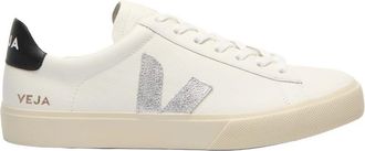 Veja White Solid Campo Sneakers