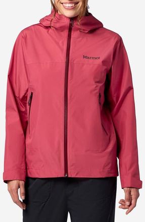 Marmot Minimalist Pertex Waterproof Hooded Jacket in Dried Rose at Nordstrom, Size X-Large