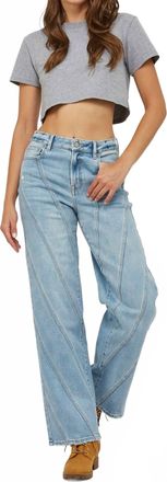 Hidden Jeans Logan High Waist Dad Jeans In Light Wash