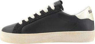 Sun 68 Katy Leather Sneaker - Dames - Sneakers - Zwart - 37 EU - Leer - Schoenen