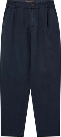 Mos Mosh MOS Mosh, Broeken, Heren, Blauw, XL, Leer, Straight Broeken