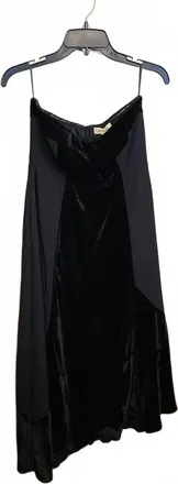 Du Paradis Womens Geneva Strapless Midi Dress In Black