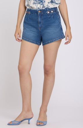NYDJ Seline Button Tab Denim Shorts in Wild River at Nordstrom, Size 00