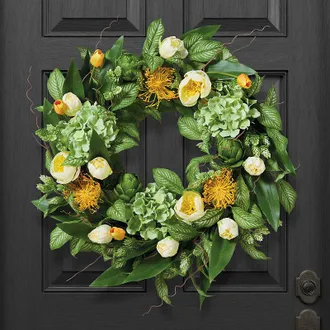 Frontgate Apulia Artichoke Wreath - Frontgate