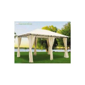 OEM Cenador Gazebo De Acero Con Cubierta De Tela Y Cortinas Sines