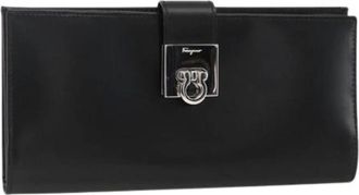 Ferragamo Pre-owned Wallets, female, Black, Size: ONE SIZE Pre-owned Long Wallet