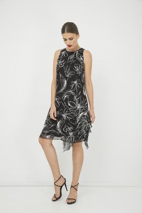 M&oacute;veis Conquista Mouwloze jurk met franje