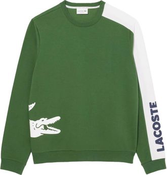 Lacoste Heren, Sweatshirts & Hoodies, Groen, Maat: S Katoen