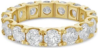 Diana M. Jewels 14kt yellow gold 19.00 cts round lab grown diamond eternity band in U-prong setting