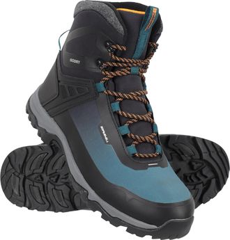 Mountain Warehouse Polar Ultra Mens Ice Grip Boots - Waterproof, IceLock Outsole, Thinsulate Lining, IsoDry, IsoTherm- Best for Winter Skiing, Sports, Walking & Outdoors