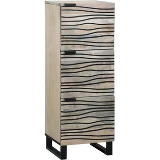 vidaXL Gabinetes Y Estantes De Almacenamiento De Medios Blanco Y Negro Vidaxl