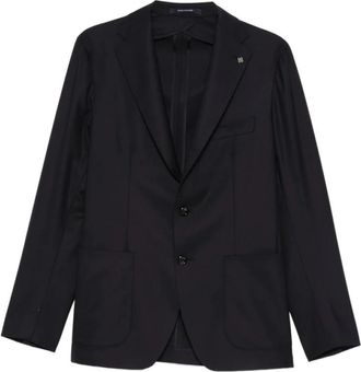 Tagliatore Jacket - Heren - Blazers - Blauw - 3XL - Leer - Jassen