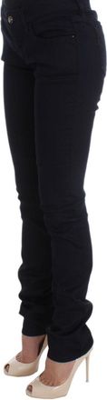 Costume National Womens Blue Cotton Blend Slim Fit Jeans Clothing