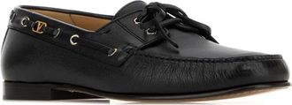 Valentino Garavani Mens Valentino Loafer Black Buffalleather Bubalus Bubalis