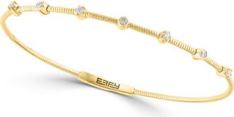 Effy Diamond Station Bangle Bracelet in Gold at Nordstrom Rack, Size 7.5