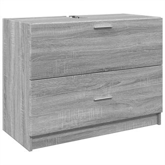 vidaXL Mobile Lavabo Grigio Sonoma 78x37x59 Cm In Truciolare - Vidaxl