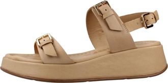 Wonders Schoenen, Dames, Bruin, 40 EU, Katoen, Yuna 57 Sandal