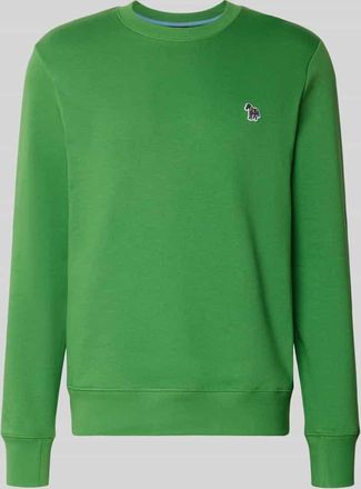Paul Smith Regular Fit Sweatshirt mit Rundhalsausschnitt in Gruen, Gr&ouml;&szlig;e XL