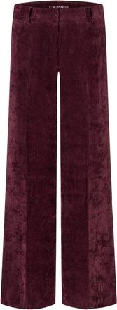 Cambio Amelie Stijlvolle Broek - Dames - Wijde Broeken - Paars - M L32 - Broeken