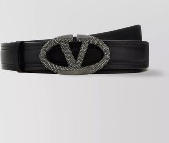 Valentino Garavani leather vlogo the bold edition belt