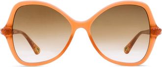 Chloé Occhiali da sole a farfalla - Arancione