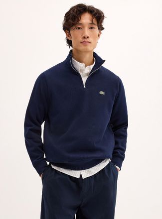 Lacoste Mens Zippered mock-neck sweatshirt