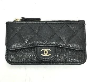 Chanel Tweedehands leren portemonnees - Dames - Vintage Accessoires - Zwart - ONE Size - Vintage