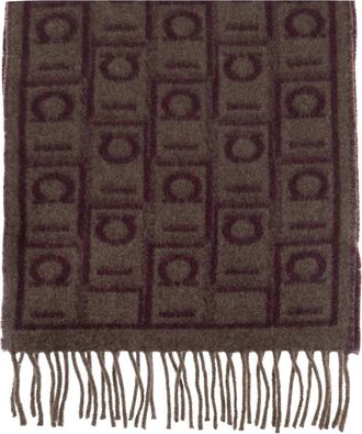 Ferragamo Tassel Sjaal - Heren - Wintersjaals - Rood - ONE Size - Wol - Accessoires