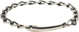 Werkstatt M&uuml;nchen Long Link Flat Bracelet - Dames - Armbanden - Grijs - L - Accessoires