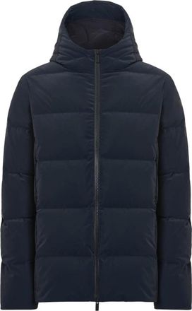 Roberto Ricci Design Blauwe Hoodie Jas - Heren - Winterjassen - Blauw - M - Jassen