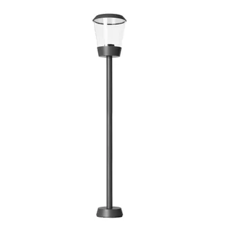 Forlight Forlight - Elaine - Baliza De Jard&iacute;n De 1m Para Bombilla E27 Con Ip54 Para Exterior De Color Gris Urbano