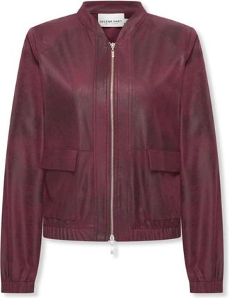 Hart by Helena Hart Bomba Biker - Dames - Zomerjassen - Rood - XL - Leer - Jassen