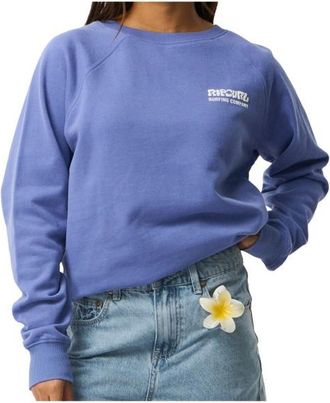Rip Curl Surf Puff Raglan Relaxed Crew Pullover f&uuml;r Damen | blau