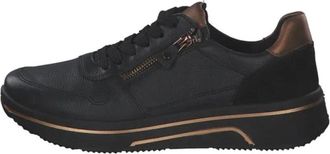 Ara Casual Veterschoen Sapporo 3.0 - Dames - Sneakers - Zwart - 38 EU - Leer - Schoenen
