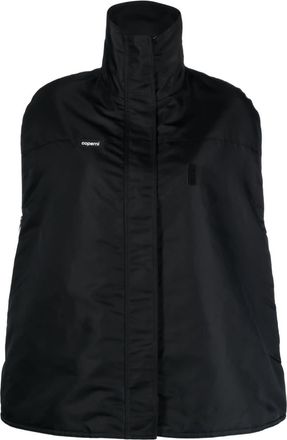 Coperni Womens Logo-Patch Bomber Cape