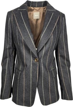 Kiltie Sofia Jacket - Dames - Blazers - Grijs - XL - Leer - Jassen