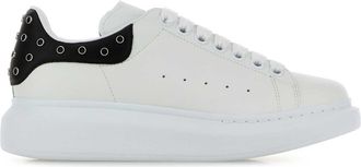 Alexander McQueen Alexander Mcqueen White Leather Sneakers With Black Leather Heel