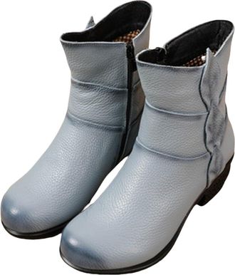 Generic Waterproof Boots Size 6 Warm Boots Weather Comfortable and Shoe Boot (Blue, 6.5)