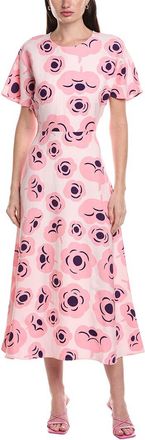 Marimekko Helea Tumma Linen-Blend Midi Dress