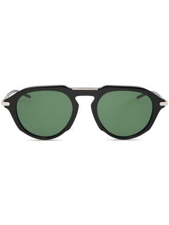 Givenchy GV One oval-frame sunglasses - men - Acetate/Metal - 50 - Black