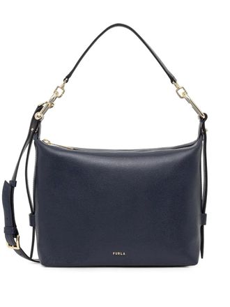 Furla M Tonie hobo leather crossbody bag - women - Calf Leather - One Size - Blue