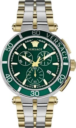 Versace Horloges - Heren - Horloges - Groen - ONE Size - Accessoires