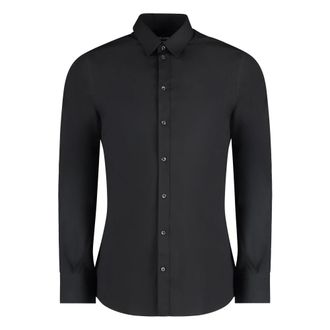 Dolce & Gabbana Casual Shirts, male, Black, Size: 2XL Gold Dress Shirt