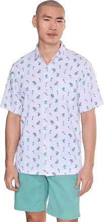 Tommy Bahama Coastal Ease Fiesta Fizz Mens Clothing Oceana Blue : 2XL, Modal/Polyester/Spandex