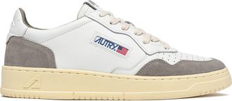 Autry Grey Medalist Suede Leather Sneakers